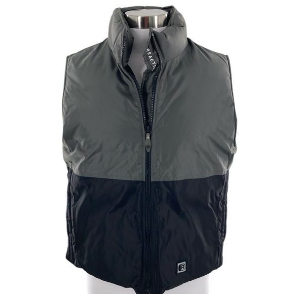 Kenneth Cole Reaction 90's Colorblock Down Puffer Vest Womens Medium - Picture 1 of 8